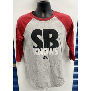 Nike SB Knows Baseball T-Shirt SZ. M - VG (A50B2)